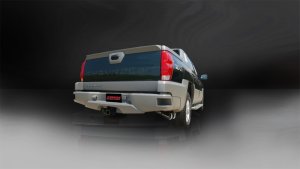 Chevrolet Avalanche Performance Exhaust - CORSA Performance - Sport Cat-Back, Single Side Exit, Twin Polished Pro-Series Tips - Polished - `02-`06